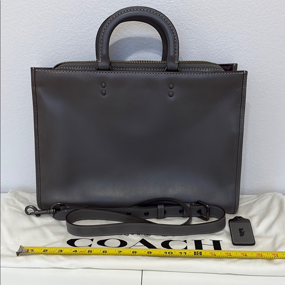 Coach Gray Rogue Brief with Professional Aesthetic